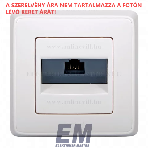 Legrand Cariva RJ45 Cat6 UTP süllyesztett aljzat fehér 773641