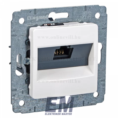Legrand Cariva RJ45 Cat6 UTP süllyesztett aljzat fehér 773641