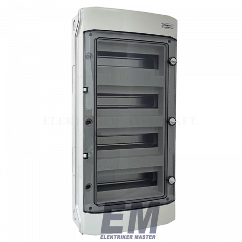 Lakáselosztó falon kívüli 48 modulos IP65 1000V DC kültéri elosztó szekrény Tehnoplast THP-N48D
