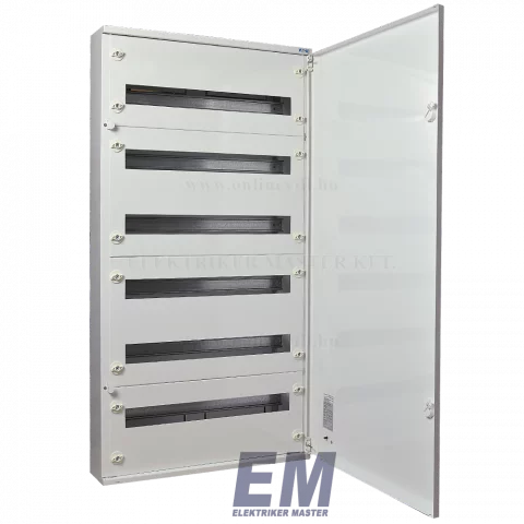 Lemezszekrény 144 modulos IP30 falon kívüli elosztó fehér Eaton BF-O-6/144-C 283034
