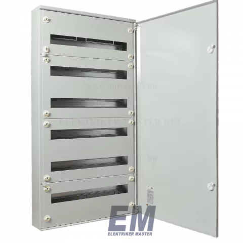 Lemezszekrény 144 modulos IP30 falon kívüli elosztó szürke Eaton BF-O-6/144-G-C 283047