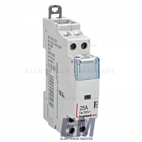 Legrand CX3 moduláris kontaktor 25A 230V 2-záró érintkezővel 1-modul széles