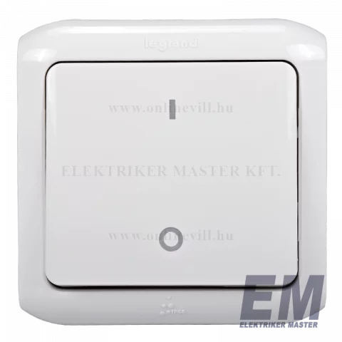 Legrand Forix IP44 falon kívüli kétpólusú kapcsoló 10 AX - 250 V~ fehér