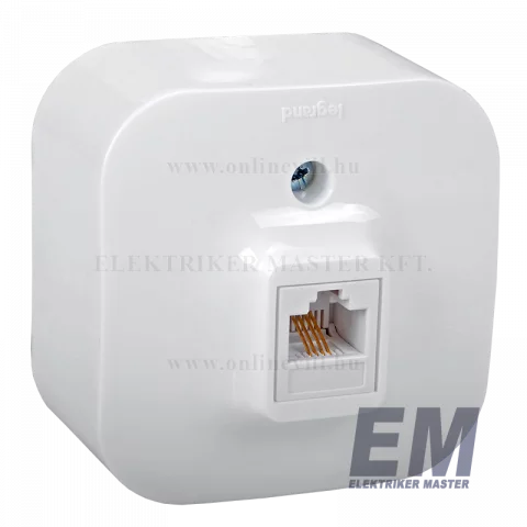 Legrand Forix IP20 falon kívüli 1x RJ11 telefon-csatlakozóaljzat fehér