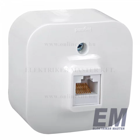 Legrand Forix IP20 falon kívüli 1x RJ45 Cat. 5e UTP informatikai csatlakozóaljzat fehér