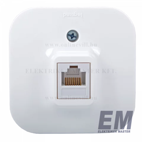 Legrand Forix IP20 falon kívüli 1x RJ45 Cat. 5e UTP informatikai csatlakozóaljzat fehér