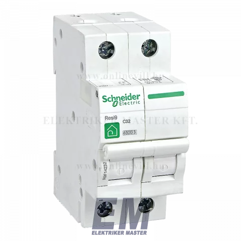 Schneider RESI9 Kismegszakító 2P C 32A 4,5kA R9F14232