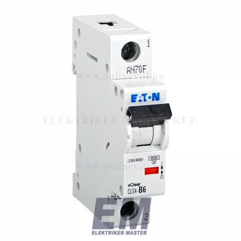 Eaton CLS4-B6-DE Kismegszakító 4,5kA 1 pól.