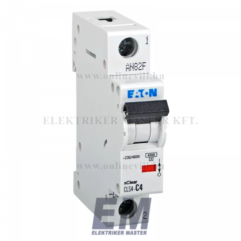 Eaton CLS4-C4-DE Kismegszakító 4,5kA 1 pól.