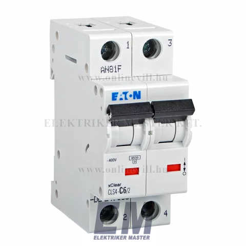 Eaton CLS4-C6/2-DE Kismegszakító 4,5kA 2pól.