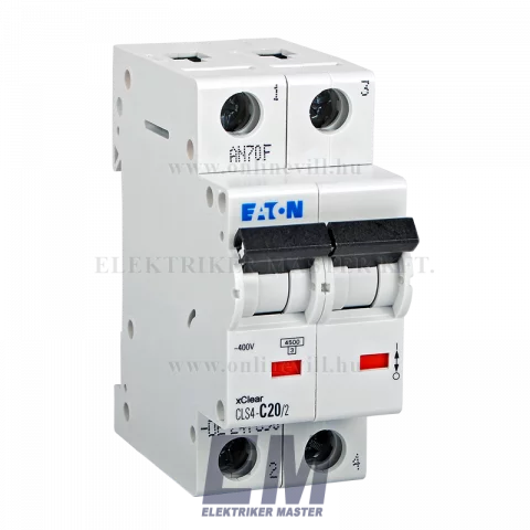 Eaton CLS4-C20/2-DE Kismegszakító 4,5kA 2pól.