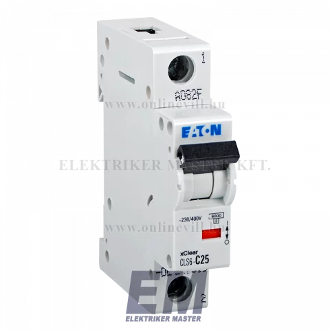 Eaton CLS6-C25-DE Kismegszakító, 6kA 1 pól.