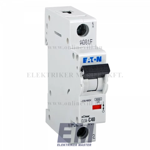Eaton CLS6-C40-DE Kismegszakító, 6kA 1 pól.