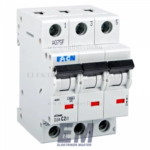 Eaton CLS4-C2/3-DE Kismegszakító 4,5kA 3pól.