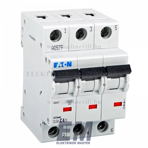 Eaton CLS4-C4/3-DE Kismegszakító 4,5kA 3pól.
