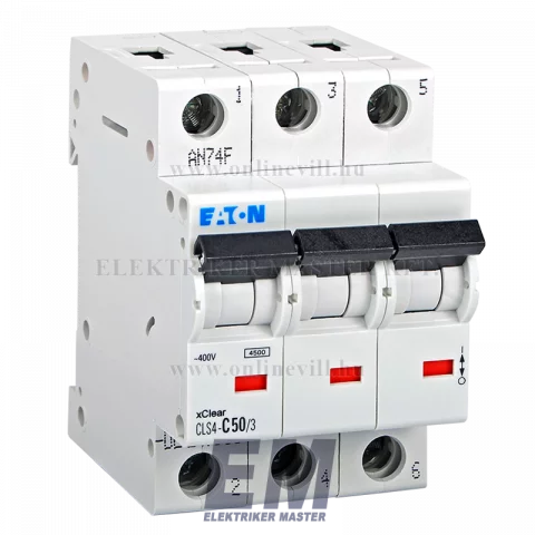 Eaton CLS4-C50/3-DE Kismegszakító 4,5kA 3pól.
