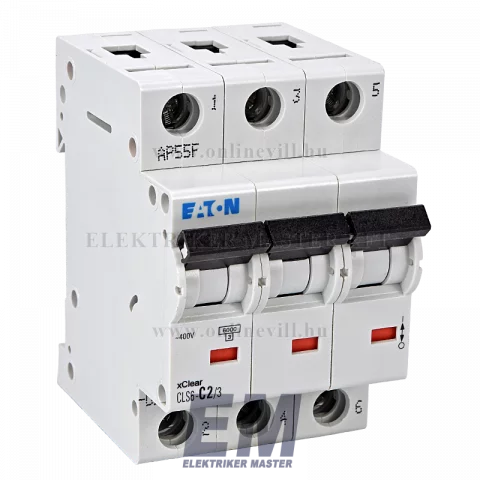 Eaton CLS6-C2/3-DE Kismegszakító, 6kA 3pól.