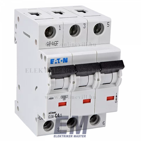Eaton CLS6-C4/3-DE Kismegszakító, 6kA 3pól.