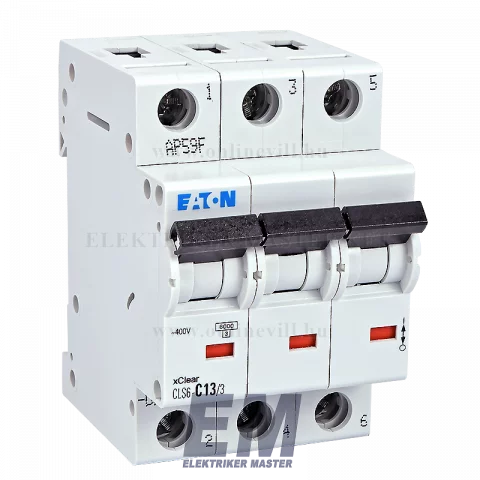 Eaton CLS6-C13/3-DE Kismegszakító, 6kA 3pól.