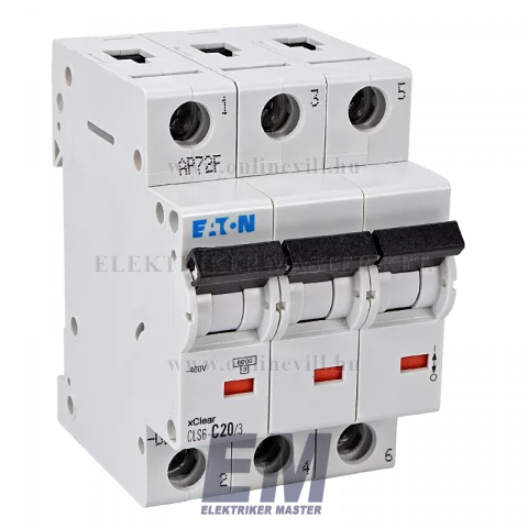 Eaton CLS6-C20/3-DE Kismegszakító, 6kA 3pól.