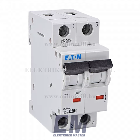 Eaton CLS6-C20/2-DE Kismegszakító, 6kA 2pól.