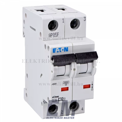 Eaton CLS6-C32/2-DE Kismegszakító, 6kA 2pól.