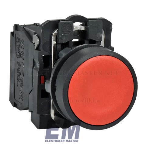 Schneider Komplett nyomógomb piros XB5AA42