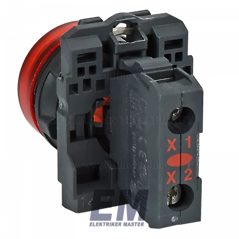 Schneider LED-es jelzőlámpa piros 230V XB5AVM4