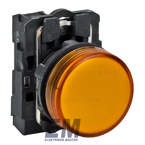 Schneider LED-es jelzőlámpa sárga 230V XB5AVM5