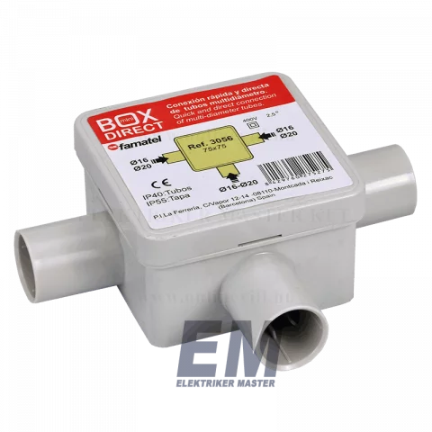 Kötődoboz Mü II-s csőhöz 16-20mm Fametel 3056