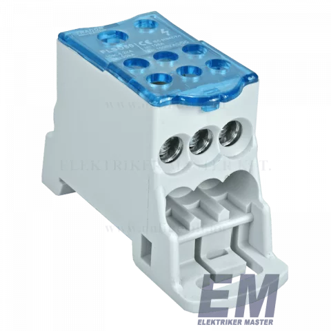 Fővezetéki leágazó sorkapocs 50mm2 Szürke sínre szerelhető Tracon FLSO50