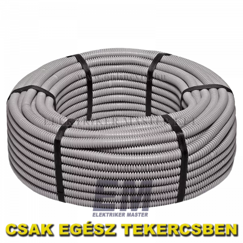 Gégecső 16 mm szürke flexibilis védőcső 50m (Elettrocanali)