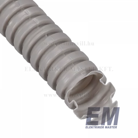 Gégecső 16 mm szürke flexibilis védőcső 50m (Elettrocanali)