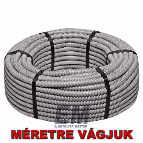 Gégecső 16 mm szürke flexibilis védőcső 100m (Elettrocanali)