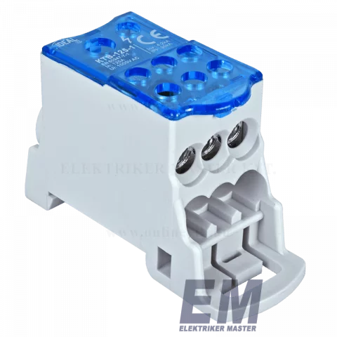 Elosztó blokk 1P 125A 1x35mm2+1x16mm2+6x16mm2 Kanlux KTB-125-1