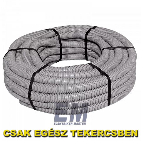 Gégecső 32 mm szürke flexibilis védőcső 25m (Elettrocanali)