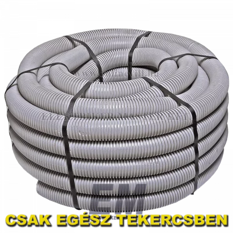 Gégecső 40 mm szürke flexibilis védőcső 25m (Elettrocanali)