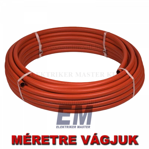 Symalen M-Flex M 32/25 Betonflex lépésálló védőcső földbe narancssárga/fekete 50m PipeLife