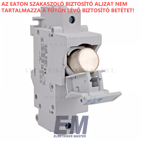 Biztosítós szakaszoló kapcsoló 22x58 hengeres biztosítékhoz 1 pólusú 100A Eaton VLC-22-1P (285366)