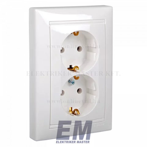 Legrand Valena 2x2P+F csatlakozóaljzat fehér
