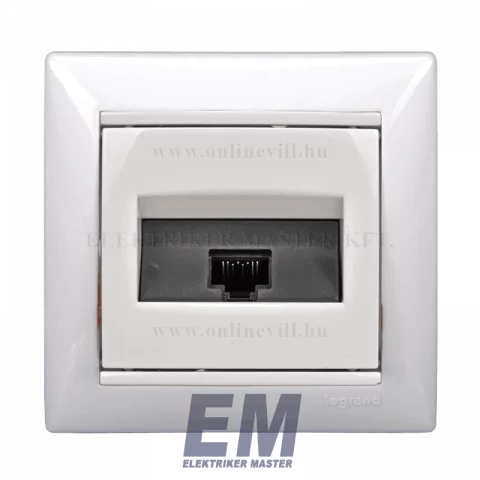 Legrand Valena 1xRJ45 LCS2 Cat5e UTP aljzat, körömmel, fehér