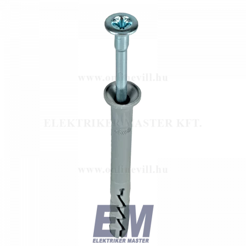 Műanyag beüthető tipli 6x60mm + csavar (100db/doboz) KOELNER
