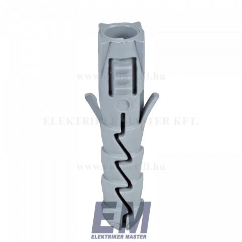 Műanyag dübel tipli 6x30 ipari szürke (250db/doboz) KOELNER FIX-K-06