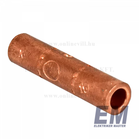 Vörösréz Toldóhüvely 10mm2, 8/5mm