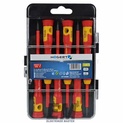 Csavarhúzó készlet 6db-os 1000V mágneses Högert HT1S986