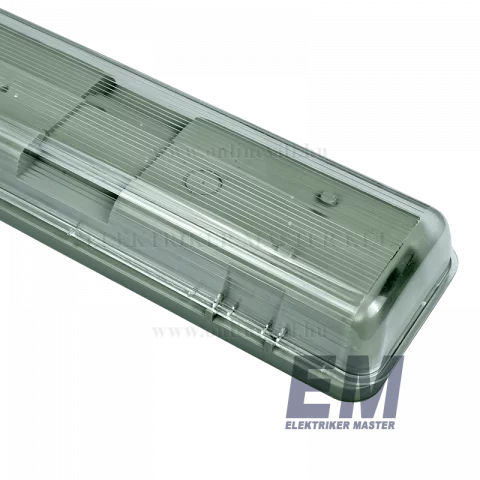 LED Fénycső Armatúra IP65 2x120 cm Led Fénycsőhöz GTV Helios