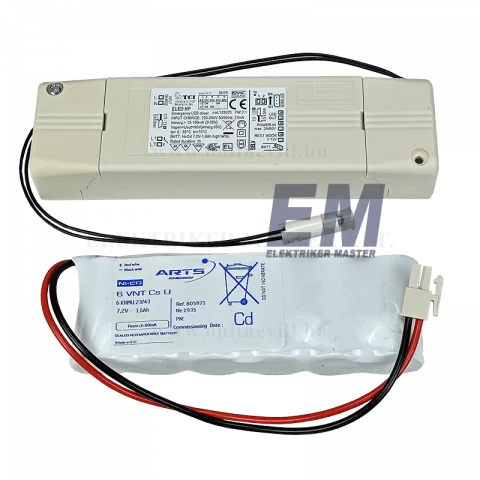Inverter LED-hez univerzális max 75W TCI ELDNT LED 7,2V - 1,6 Ah 1h.