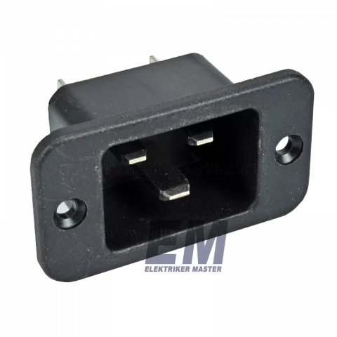 PC beépíthető dugvilla 16A fekete Rich Bay R-305