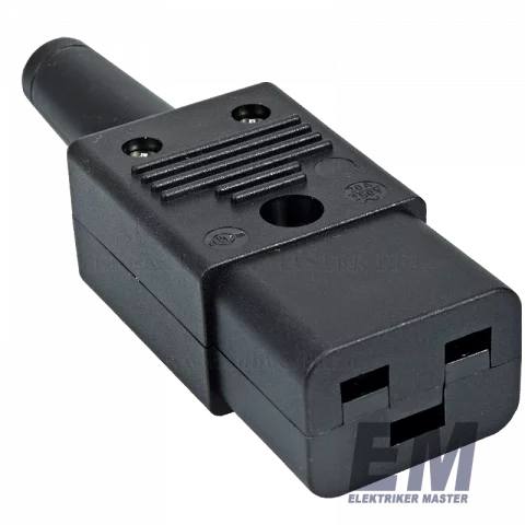 PC lengő aljzat 16/20A 3P fekete 4795