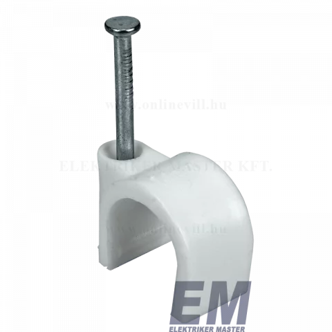 Kábelrögzítő bilincs szeggel 10-14 mm szegelhető bilincs 50db Commel